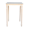 International Concepts Square Top Table, 30 in W X 30 in L X 42 in H, Wood, Unfinished K-3030-342T